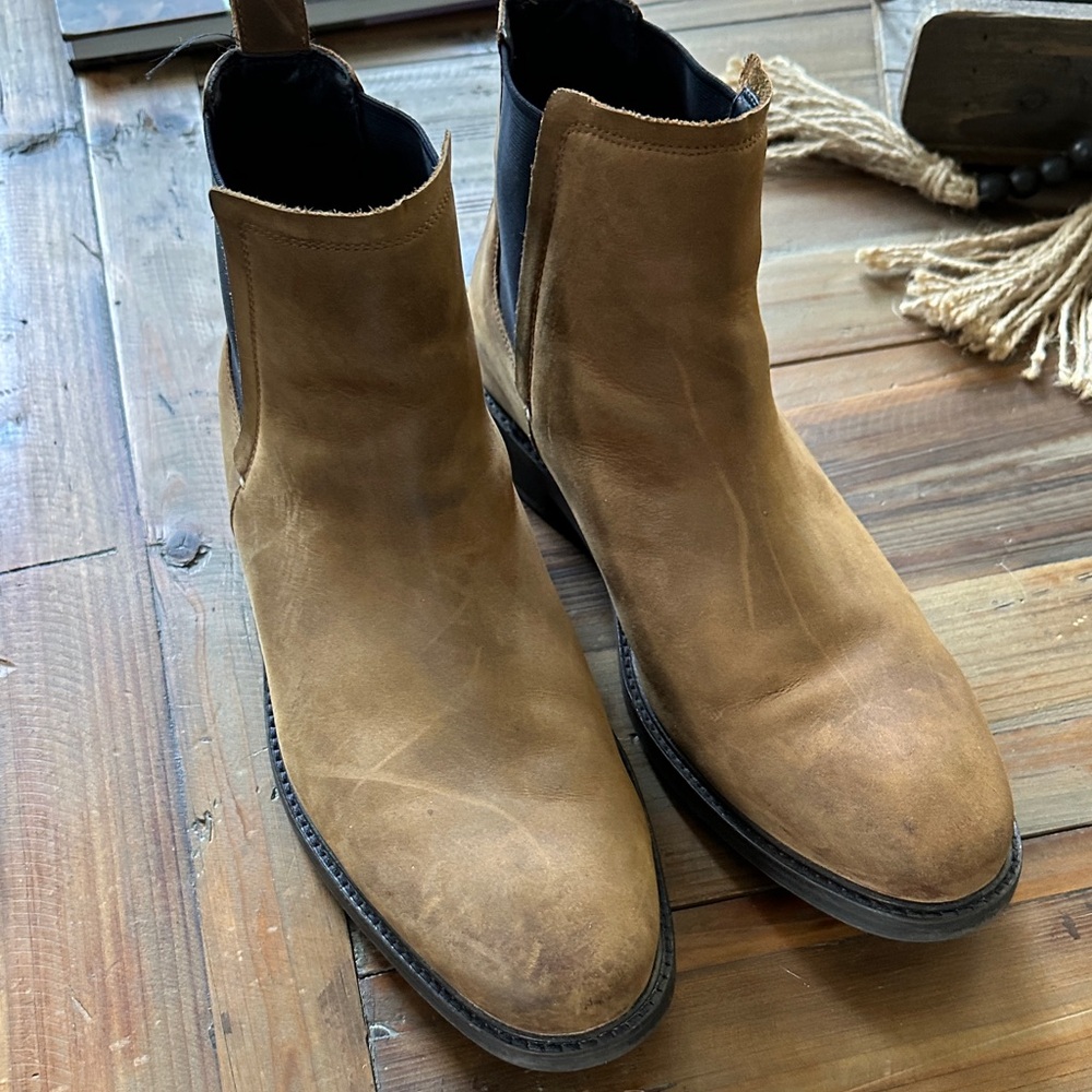 Cole Haan Tan Leather Ankle Boots